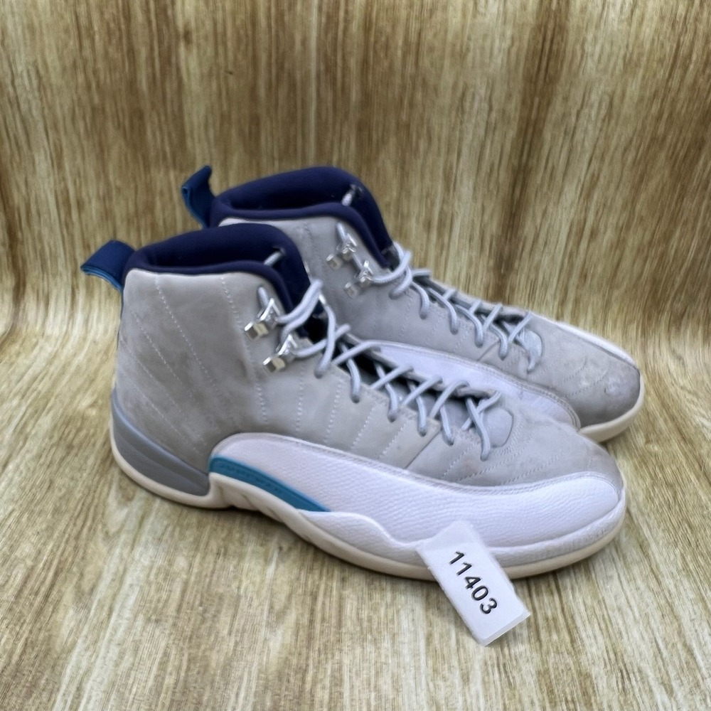 Nike Air Jordan 12 Retro Men's Size 9 Grey University Blue Sneakers 130690-007 - Picture 10 of 10